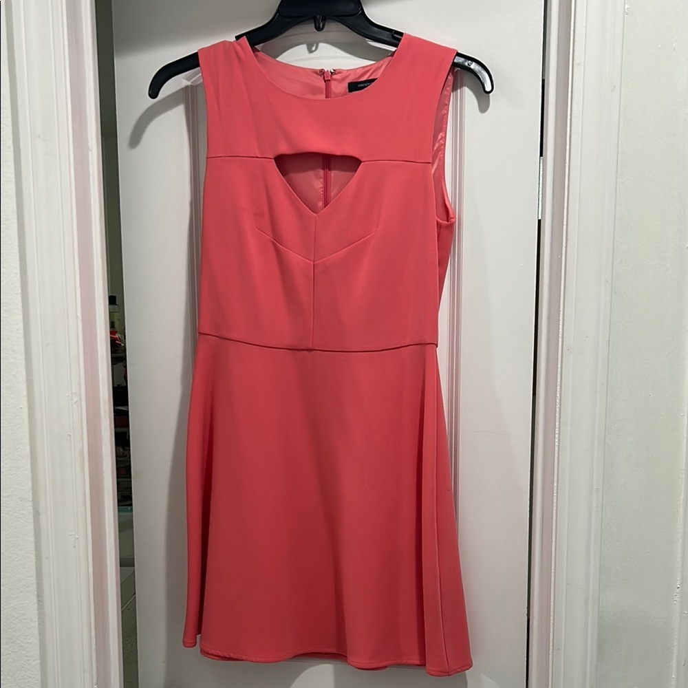 French Connection Pink Fit and Flare Mini Dress